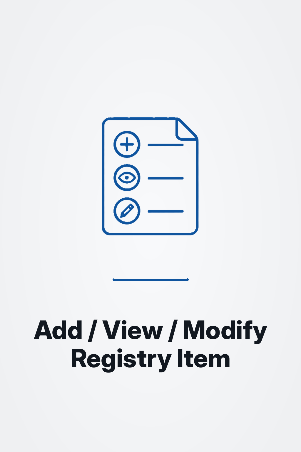 Registry Item